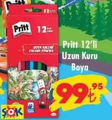 PRİTT 12'Lİ UZUN KURU BOYA